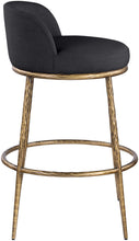 Load image into Gallery viewer, Ferro - Performance Fabric Upholstered Bar Stool - Antique Brass