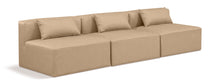Load image into Gallery viewer, Cube - Modular 3 Piece Armless Sofa - Tan