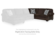 Load image into Gallery viewer, Kimlee - RAF Sofa With Corner Wedge - Chocolate