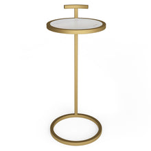 Load image into Gallery viewer, Brook - C Side Table - White / Gold