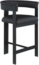 Load image into Gallery viewer, Romeo - Faux Leather Counter Stool With Black Base (Set of 2)
