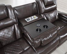 Load image into Gallery viewer, U104 - Power Reclining Loveseat - Dark Brown