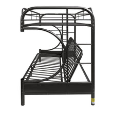 Load image into Gallery viewer, Eclipse - Twin Long Queen Futon Bunk Bed - Black