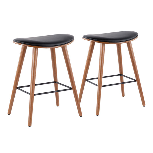 Saddle - Contemporary Counter Stool (Set of 2) - Ego Home Furniture