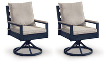 Load image into Gallery viewer, East Beach - Swivel Chair With Cushion (Set of 2) - Blue