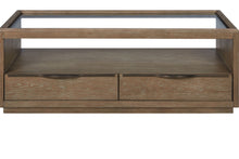 Load image into Gallery viewer, Trilogy - Glass Top Cocktail Table - Cocoa