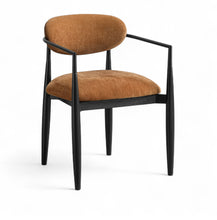 Load image into Gallery viewer, Riccio - Fabric Dining Arm Chair (Set of 2) - Black Frame