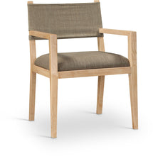 Load image into Gallery viewer, Avon - Linen Textured Performance Fabric Upholstered Dining Arm Chair