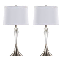 Load image into Gallery viewer, Ashland - Contemporary Crystal Table Lamp (Set of 2) - Clear Crystal / Nickel / White