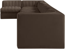 Load image into Gallery viewer, Rummi - Velvet Performance Fabric Upholstered 8 Piece Modular Sectional, L-Shaped (Right)
