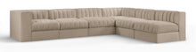 Load image into Gallery viewer, Rummi - Velvet Performance Fabric Upholstered 6 Piece Modular Sectional