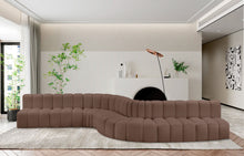 Load image into Gallery viewer, Arc - Faux Leather 8 Piece Curved Modular Sofa