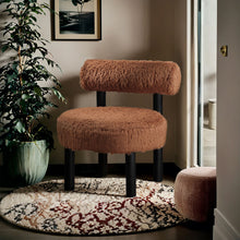 Load image into Gallery viewer, Ambre - Vegan Shearling Fabric Upholstered Accent Chair
