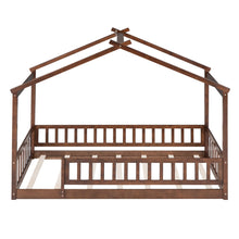 Load image into Gallery viewer, Bed House Bed Frame With Fence