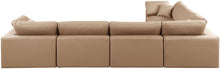 Load image into Gallery viewer, Comfy - 6 Piece Faux Leather Modular Corner Sectional - Tan