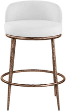 Load image into Gallery viewer, Ferro - Upholstered Counter Stool With Brushed Bronze Base