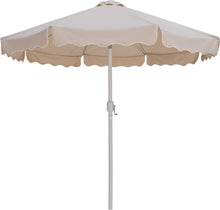 Load image into Gallery viewer, Amalfi - Aluminum Patio Umbrella - Black Base / White Pole