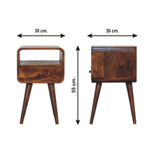 Load image into Gallery viewer, Mini Open Bedside Nightstand