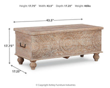 Load image into Gallery viewer, Fossil Ridge Storage Bench