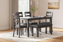 Load image into Gallery viewer, Bridson Dining Table and Chairs with Bench (Set of 6) - Ego Home Furniture