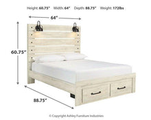 Load image into Gallery viewer, Cambeck Bed with 2 Storage Drawers