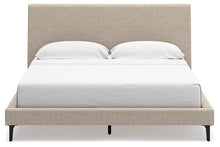 Load image into Gallery viewer, Cielden Upholstered Bed with Roll Slats