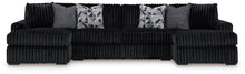 Load image into Gallery viewer, Midnight-Madness Sectional with Chaise