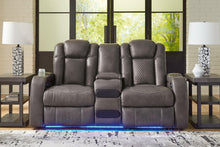 Load image into Gallery viewer, Fyne-Dyme Power Reclining Loveseat with Console - Ego Home Furniture