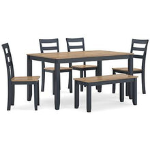 Load image into Gallery viewer, Gesthaven Dining Table with 4 Chairs and Bench (Set of 6) - Ego Home Furniture