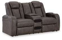 Load image into Gallery viewer, Fyne-Dyme Power Reclining Loveseat with Console - Ego Home Furniture