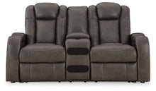 Load image into Gallery viewer, Fyne-Dyme Power Reclining Loveseat with Console - Ego Home Furniture