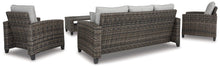 Load image into Gallery viewer, Cloverbrooke 4-Piece Outdoor Conversation Set - Ego Home Furniture