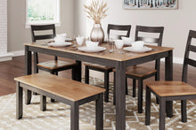 Load image into Gallery viewer, Gesthaven Dining Table with 4 Chairs and Bench (Set of 6) - Ego Home Furniture