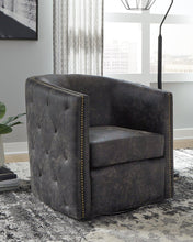 Load image into Gallery viewer, Brentlow Swivel Accent Chair