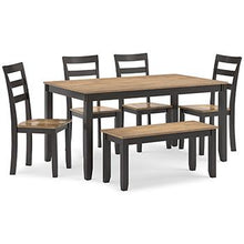 Load image into Gallery viewer, Gesthaven Dining Table with 4 Chairs and Bench (Set of 6) - Ego Home Furniture