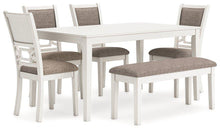 Load image into Gallery viewer, Erinberg Dining Table and 4 Chairs and Bench (Set of 6) - Ego Home Furniture