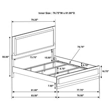 Load image into Gallery viewer, Caraway Panel Bed with LED Lighting