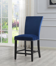 Load image into Gallery viewer, Blue Velvet Counter Chair (Price Per Chair/Moq 2)