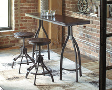 Load image into Gallery viewer, Odium Counter Height Dining Table and Bar Stools (Set of 3)
