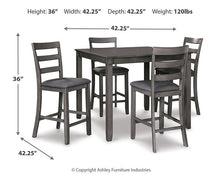 Load image into Gallery viewer, Bridson Counter Height Dining Table and Bar Stools (Set of 5) - Ego Home Furniture