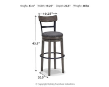 Load image into Gallery viewer, Caitbrook Bar Height Bar Stool