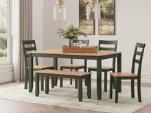 Load image into Gallery viewer, Gesthaven Dining Table with 4 Chairs and Bench (Set of 6) - Ego Home Furniture