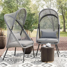 Load image into Gallery viewer, Alverta Foldable Chair Grey & Black (2/Ctn)