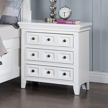 Load image into Gallery viewer, CASTILE Night Stand w/ USB, White