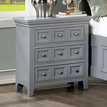 Load image into Gallery viewer, CASTLILE Night Stand w/ USB, Gray
