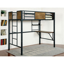 Load image into Gallery viewer, CLAPTON Black Twin Bed w/ Workstation