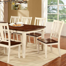 Load image into Gallery viewer, DOVER Vintage White/Cherry Dining Table w/ 18" Leaf