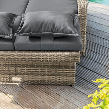 Load image into Gallery viewer, Bahia Tobago Reclining Chaise Lounge Brown & Gray
