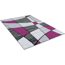 Load image into Gallery viewer, Niksar Gray/Purple 5' X 7' Area Rug