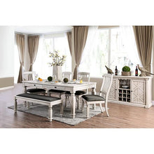 Load image into Gallery viewer, Georgia Antique White/Gray Bench